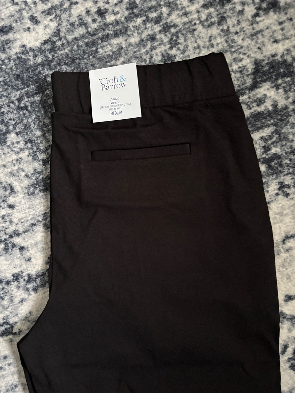 Croft & Barrow Black Ankle Pants - NWT